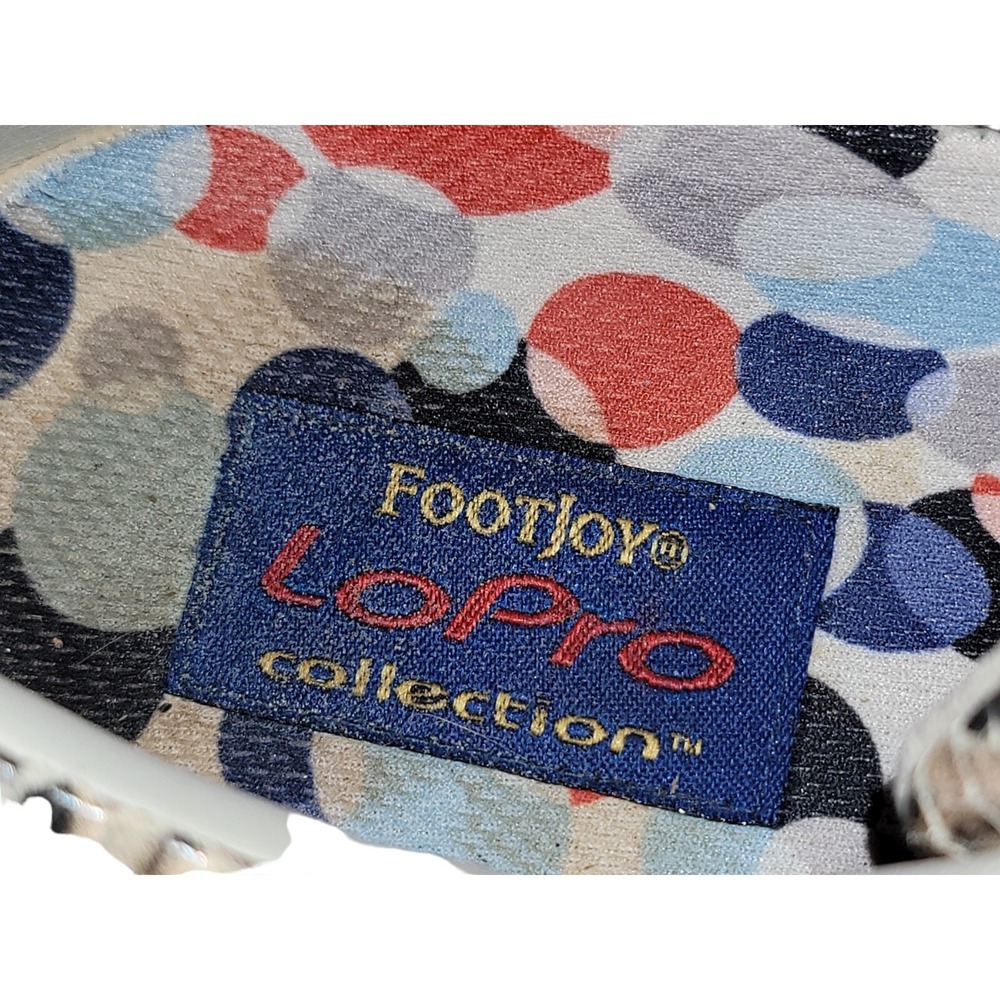 FootJoy LoPro Collection Golf Shoes Womens Snakeskin Print Leather Soft Spike 7M - Picture 8 of 12